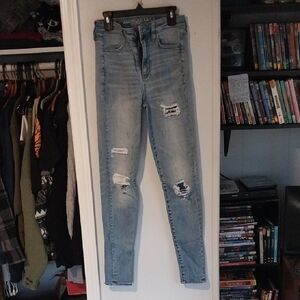 American Eagle Outfitters Light Blue High Rise Jeans